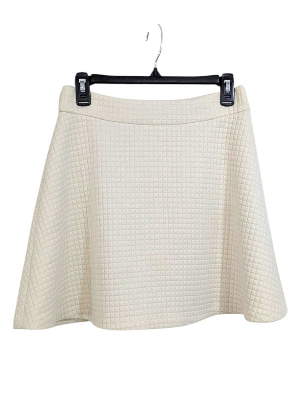 Banana Republic Quilted Cream A-Line Skirt - Size 2 Womens - Skater Twirl